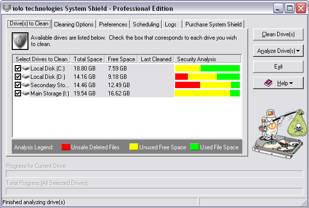 System Shield 2.0b. Screenshots reviewed in Security & Encryption category of Utilities directory