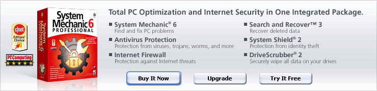     System Mechanic Pro 6.0s