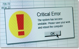 Clean PC Clutter Critical error
