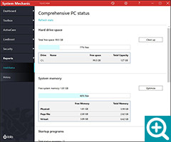 Reports: Comprehensive PC status
