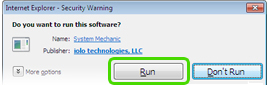 Confirm Run File